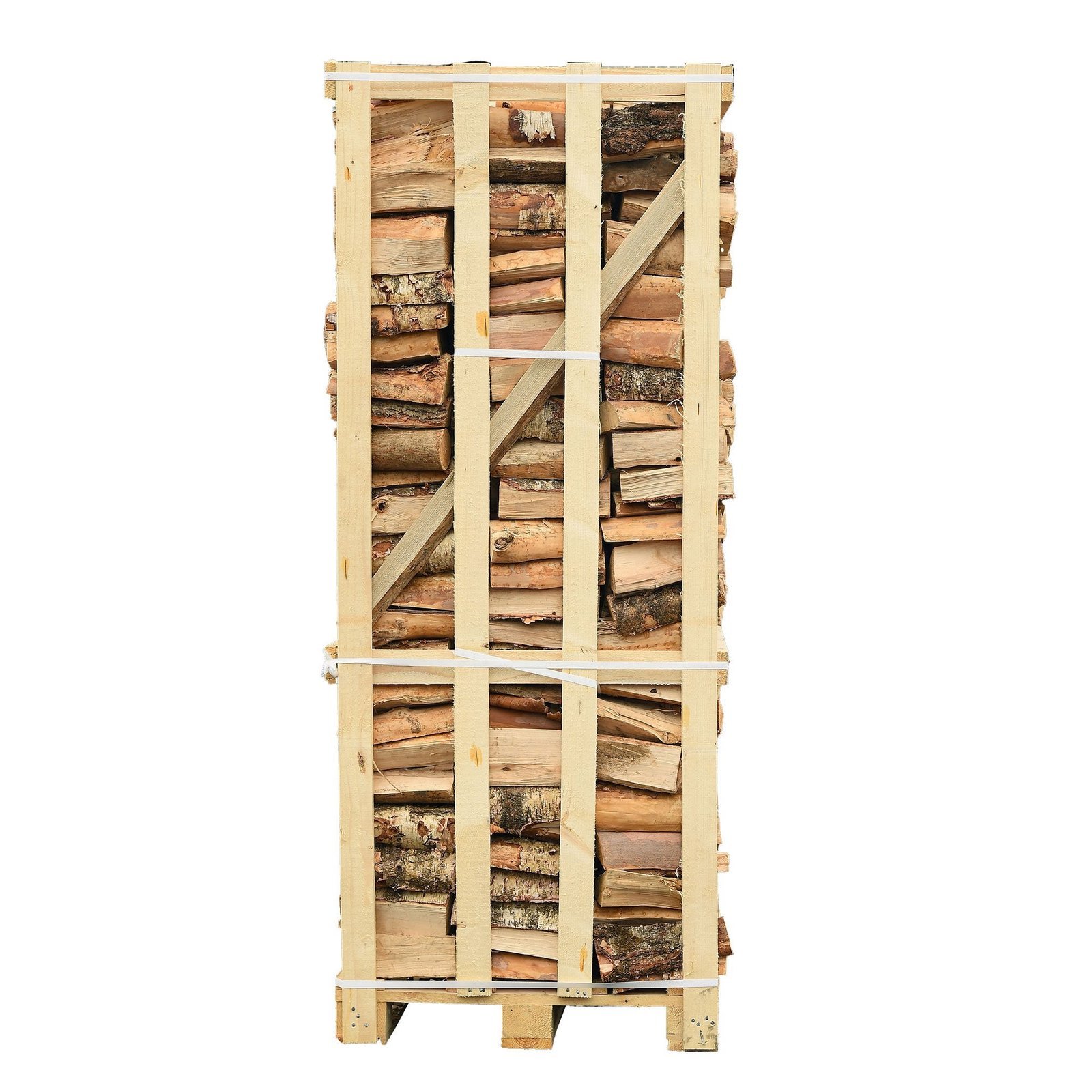 Kiln Dried Birch Firewood Logs Large 2m3 Crate 2 Kiln Dried Birch Firewood Logs Large 2m3 Crate - Image 2